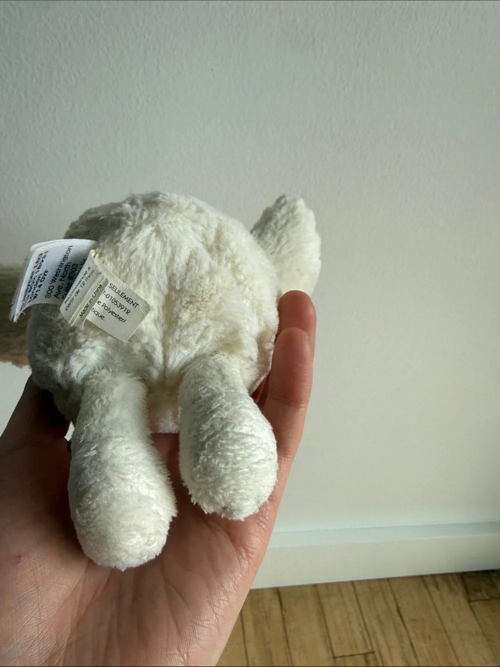 Jelly Cat Plush White Owl Pet Toy - Soft Bird Plush